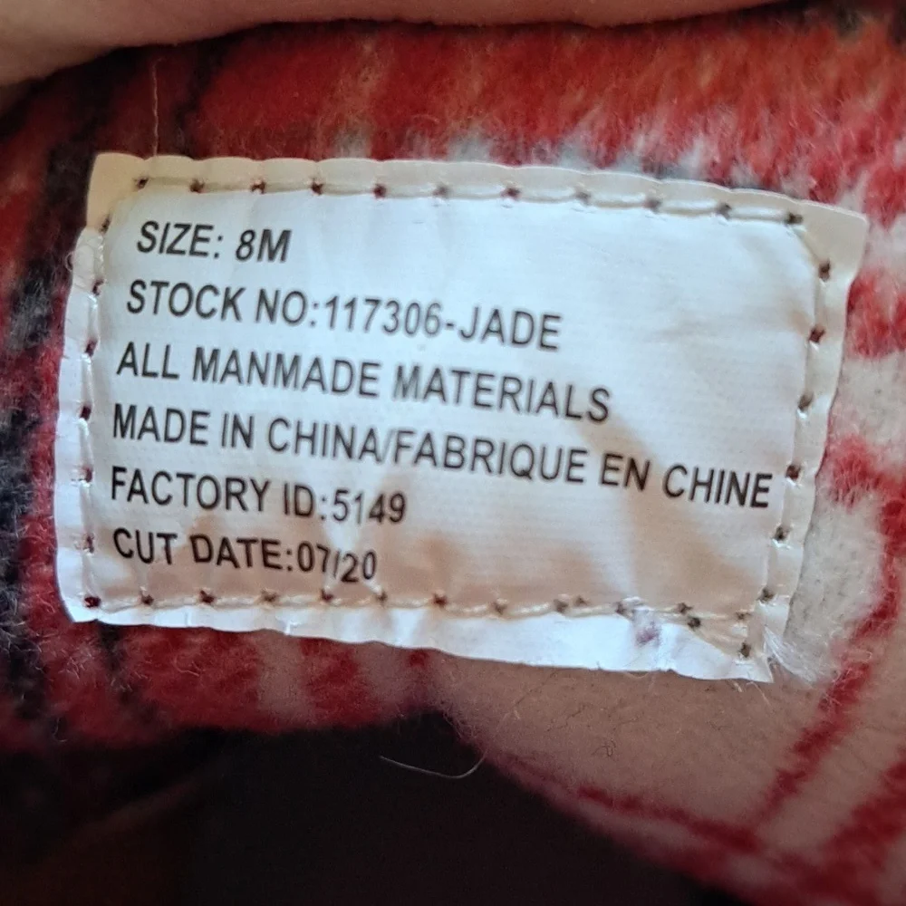 Maurices Jade Side Buckle Lace Up Duck Boot Red Lace Rainboots - Picture 7 of 12